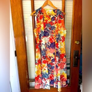 LuLaRoe women’s ankle length floral duster